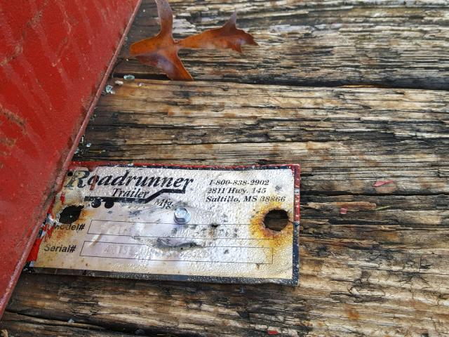 4RTSE2020YS002326 - 2000 UTILITY TRAILER RED photo 10