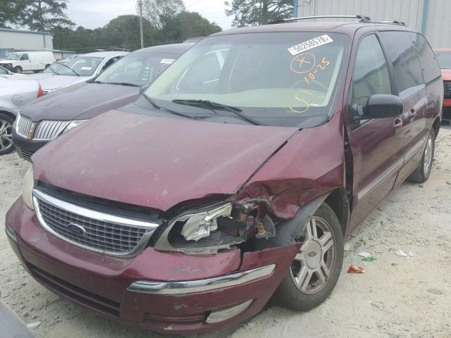 2FMZA52491BA26285 - 2001 FORD WINDSTAR S BURGUNDY photo 2