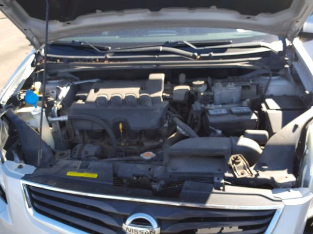 3N1AB6AP6AL606200 - 2010 NISSAN SENTRA 2.0 SILVER photo 7