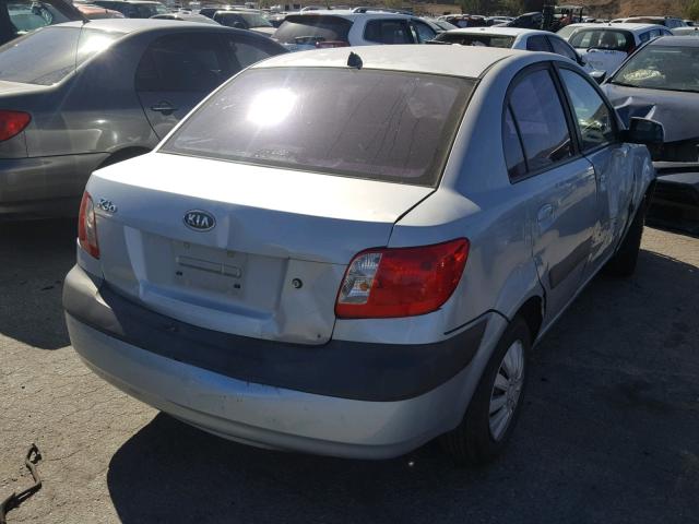 KNADE123166045953 - 2006 KIA RIO BLUE photo 4