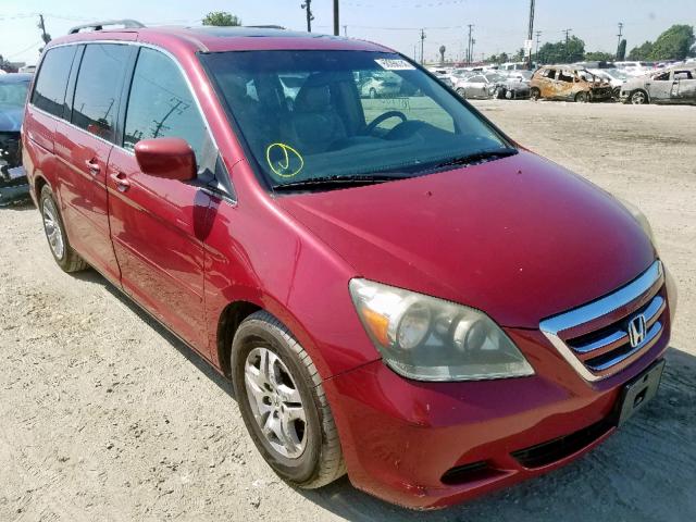 5FNRL38676B059324 - 2006 HONDA ODYSSEY EX BURGUNDY photo 1