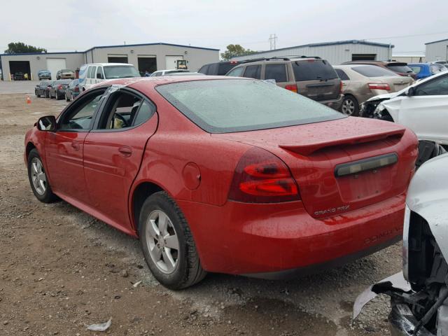 2G2WP552081158890 - 2008 PONTIAC GRAND PRIX Կարմիր լուսանկար 3