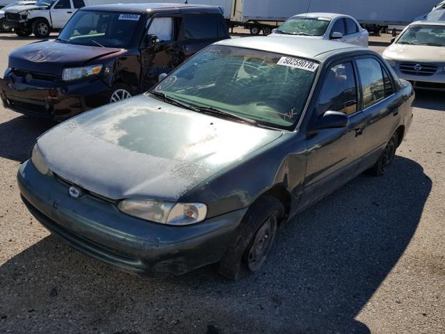 1Y1SK52881Z415336 - 2001 CHEVROLET GEO PRIZM 绿色 照片 2