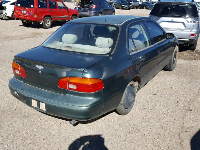 1Y1SK52881Z415336 - 2001 CHEVROLET GEO PRIZM 绿色 照片 4