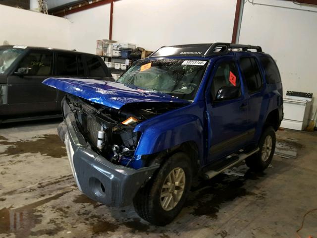 5N1AN0NU8FN655466 - 2015 NISSAN XTERRA X BLUE photo 2