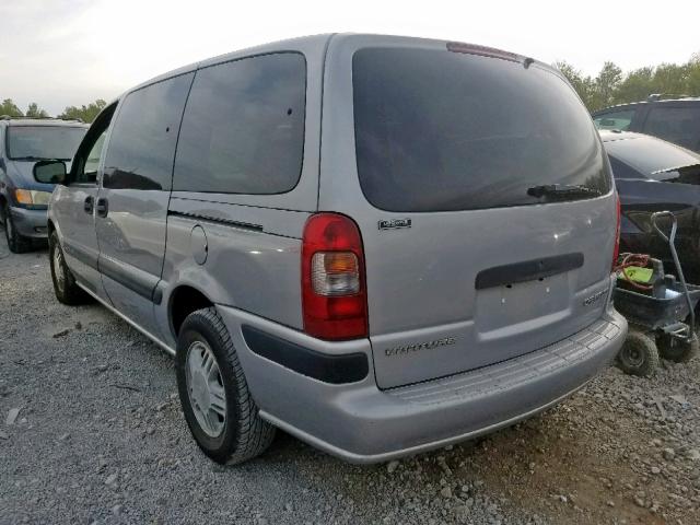 1GNDX03E1YD165880 - 2000 CHEVROLET VENTURE GRAY photo 3