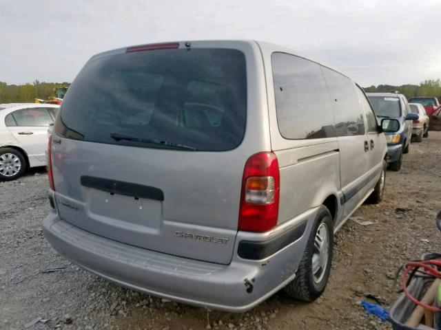 1GNDX03E1YD165880 - 2000 CHEVROLET VENTURE GRAY photo 4