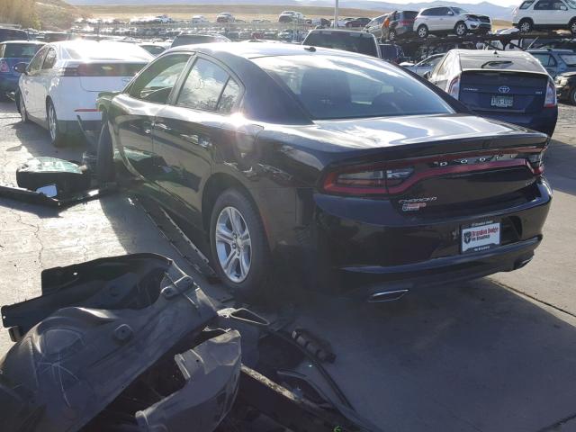 2C3CDXBG3JH273388 - 2018 DODGE CHARGER SX BLACK photo 3