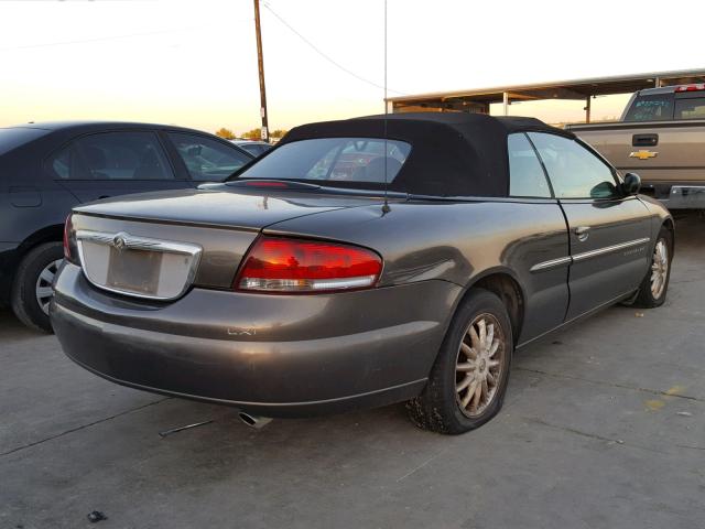 1C3EL55U31N593237 - 2001 CHRYSLER SEBRING LX GRAY photo 4