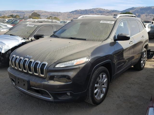 1C4PJLDB9EW279803 - 2014 JEEP CHEROKEE L CHARCOAL photo 2