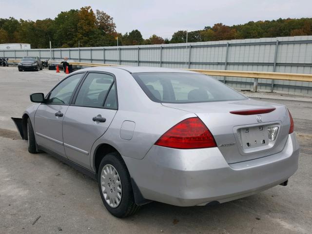 1HGCM56197A047435 - 2007 HONDA ACCORD VAL GRAY photo 3