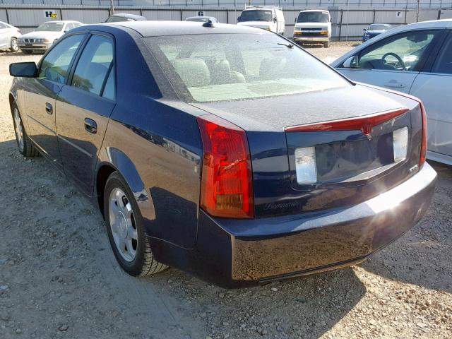 1G6DM577740152582 - 2004 CADILLAC CTS BLUE photo 3