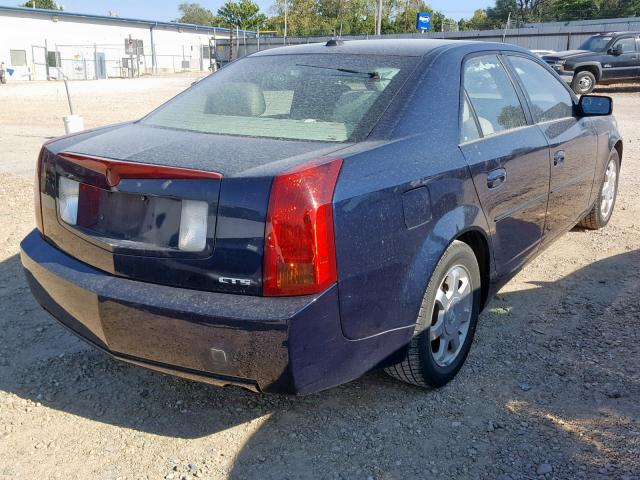 1G6DM577740152582 - 2004 CADILLAC CTS BLUE photo 4