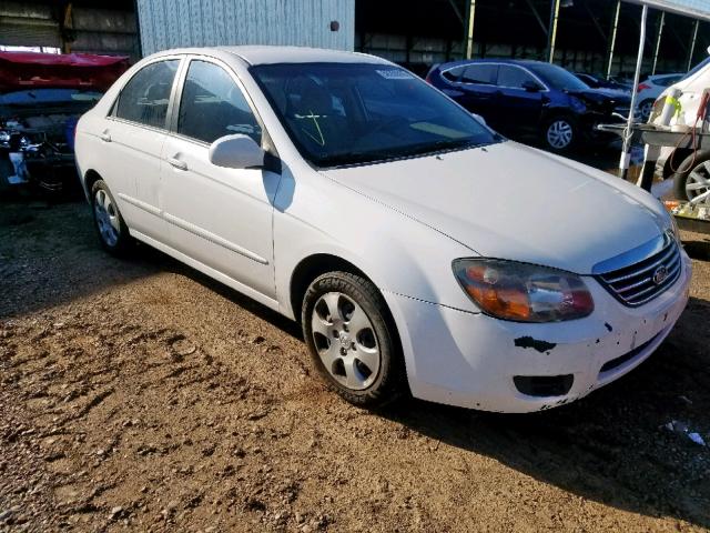 KNAFE221895631038 - 2009 KIA SPECTRA EX WHITE photo 1