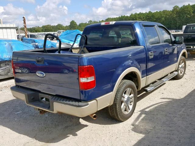 1FTPW12V88FA83343 - 2008 FORD F150 SUPER BLUE photo 4