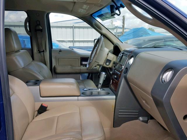 1FTPW12V88FA83343 - 2008 FORD F150 SUPER BLUE photo 5