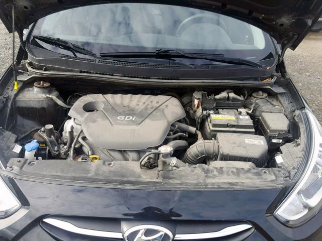 KMHCT5AEXGU263476 - 2016 HYUNDAI ACCENT SE BLACK photo 7