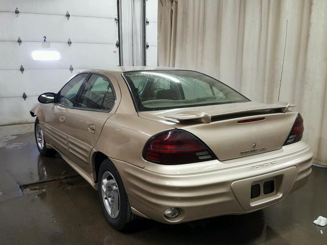 1G2NF52E12C317298 - 2002 PONTIAC GRAND AM S GOLD photo 3