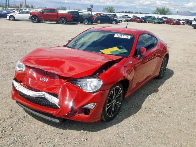 JF1ZNAA1XD2702607 - 2013 TOYOTA SCION FR-S RED photo 2