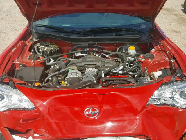 JF1ZNAA1XD2702607 - 2013 TOYOTA SCION FR-S RED photo 7