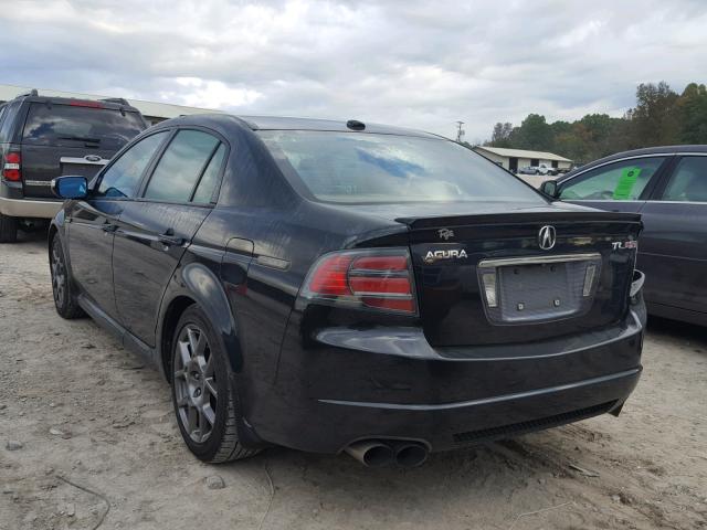 19UUA76507A012553 - 2007 ACURA TL TYPE S BLACK photo 3