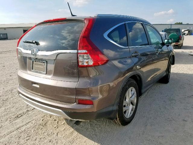 2HKRM3H7XFH524007 - 2015 HONDA CR-V EXL BROWN photo 4