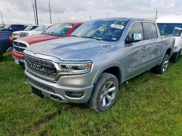 1C6SRFHT6KN725874 - 2019 RAM 1500 LIMIT SILVER photo 2