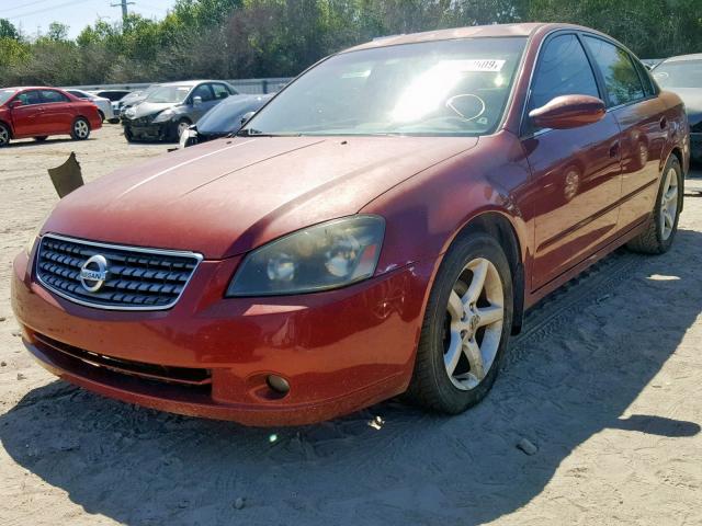 1N4BL11D25N458100 - 2005 NISSAN ALTIMA SE MAROON photo 2