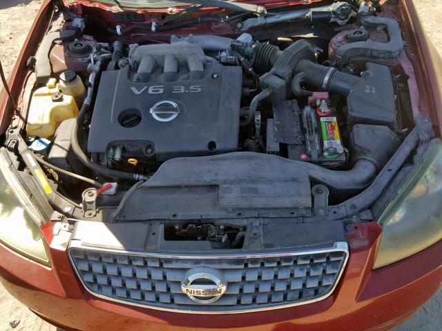 1N4BL11D25N458100 - 2005 NISSAN ALTIMA SE MAROON photo 7