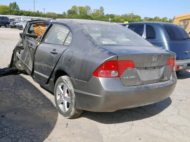 1HGFA16836L073415 - 2006 HONDA CIVIC EX GRAY photo 3