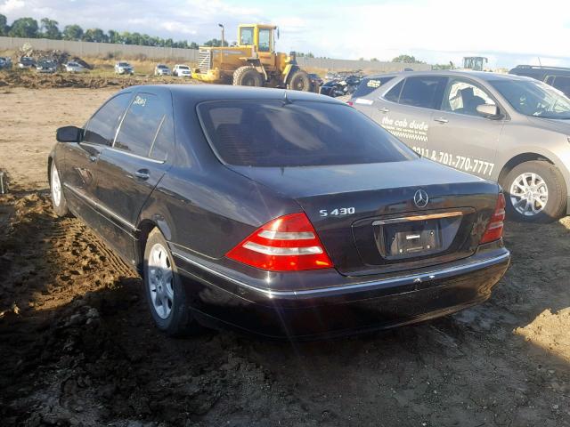 WDBNG70J7YA075236 - 2000 MERCEDES-BENZ S BLACK photo 3