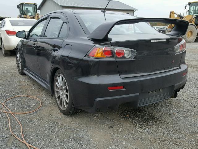 JA32W8FV7FU017550 - 2015 MITSUBISHI LANCER EVO BLACK photo 3