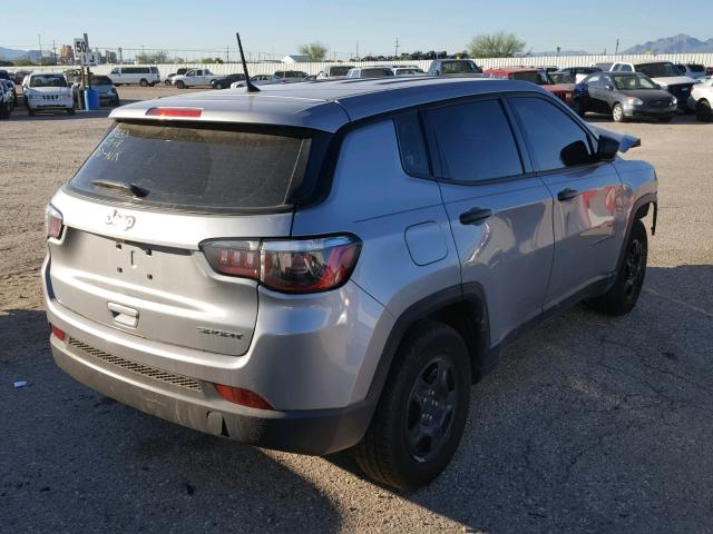 3C4NJCAB0JT193470 - 2018 JEEP COMPASS SP ვერცხლისფერი ფოტო 4