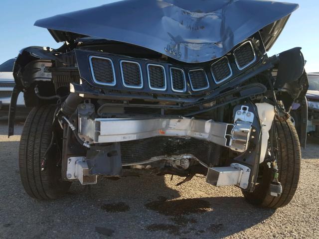 3C4NJCAB0JT193470 - 2018 JEEP COMPASS SP ვერცხლისფერი ფოტო 9