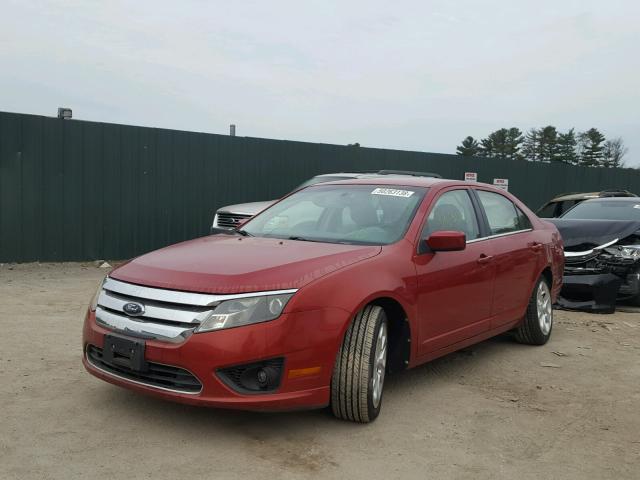 3FAHP0HAXAR166125 - 2010 FORD FUSION SE RED photo 2