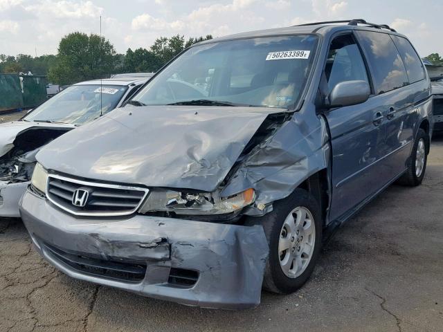 5FNRL18952B037556 - 2002 HONDA ODYSSEY EX GRAY photo 2