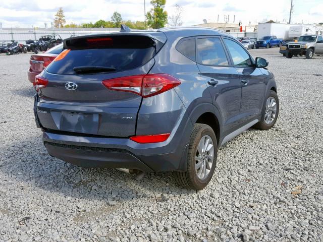 KM8J3CA46JU800502 - 2018 HYUNDAI TUCSON SEL GRAY photo 4