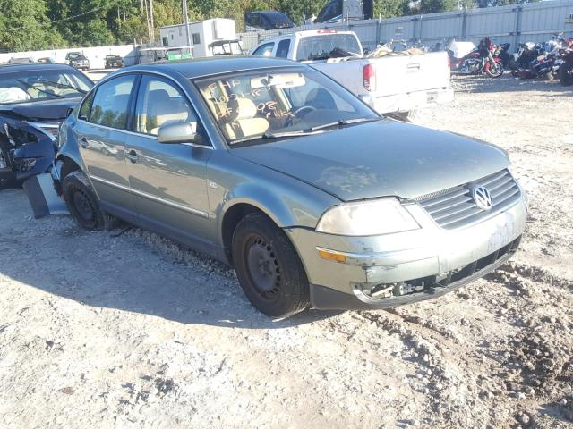 WVWMD63B43P052250 - 2003 VOLKSWAGEN PASSAT GL GREEN photo 1