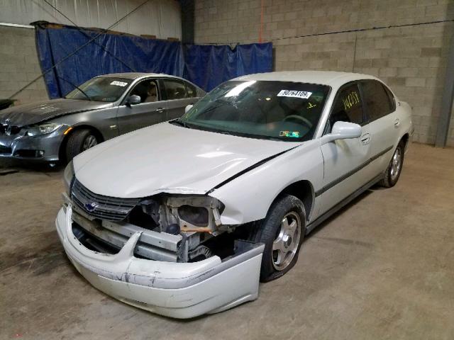 2G1WF52EX49121007 - 2004 CHEVROLET IMPALA WHITE photo 2