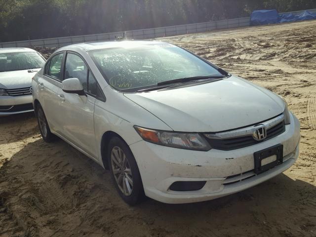 19XFB2F98CE311399 - 2012 HONDA CIVIC EXL WHITE photo 1