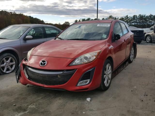 JM1BL1H66A1162936 - 2010 MAZDA 3 S RED photo 2