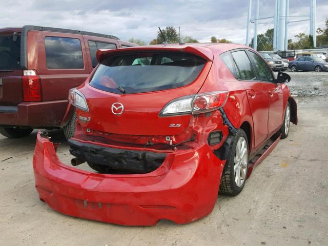 JM1BL1H66A1162936 - 2010 MAZDA 3 S RED photo 4