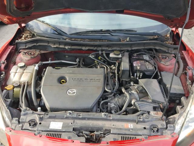 JM1BL1H66A1162936 - 2010 MAZDA 3 S RED photo 7