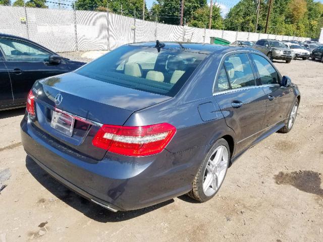 WDDHF7CB9BA311100 - 2011 MERCEDES-BENZ E 550 GRAY photo 4