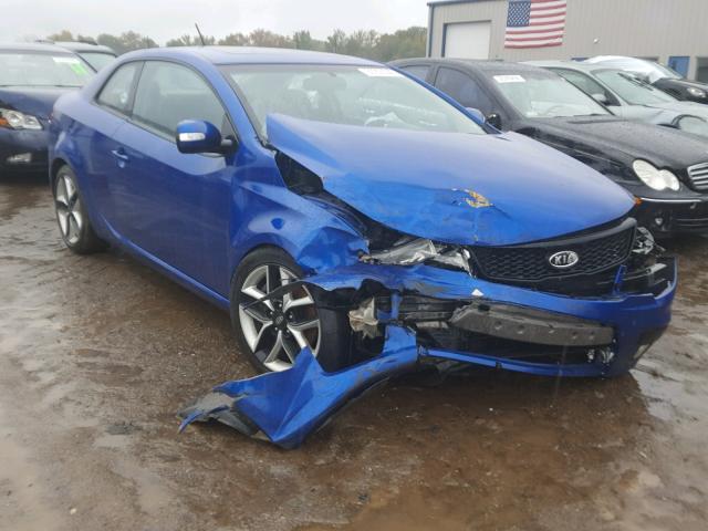 KNAFW6A30A5104350 - 2010 KIA FORTE SX BLUE photo 1