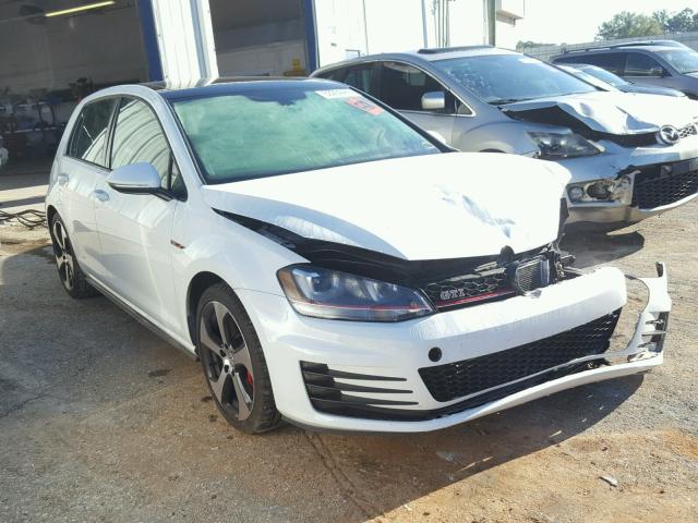 3VW547AU8HM016795 - 2017 VOLKSWAGEN GTI SPORT WHITE photo 1