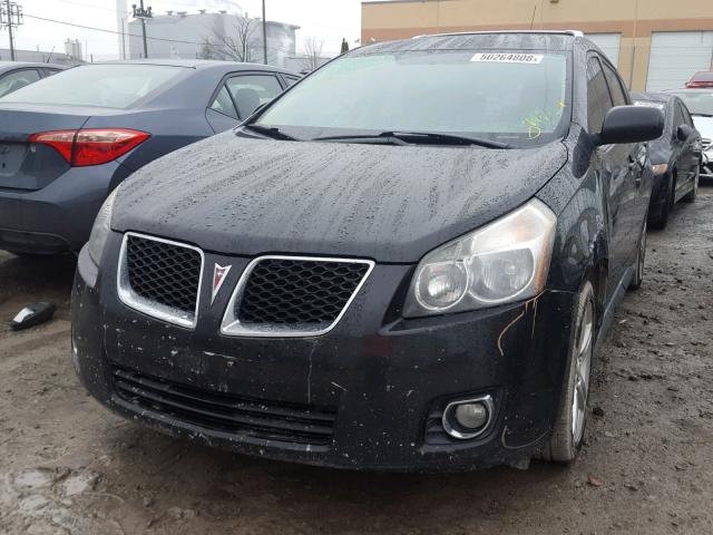 5Y2SP67049Z408071 - 2009 PONTIAC VIBE BLACK photo 2