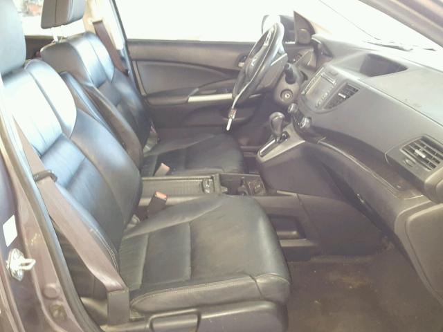 5J6RM3H74DL011435 - 2013 HONDA CR-V EXL GRAY photo 5