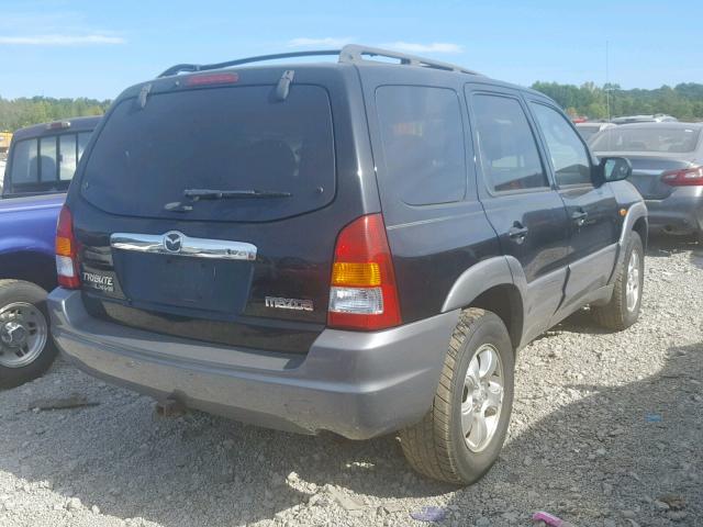 4F2CU08172KM01891 - 2002 MAZDA TRIBUTE LX BLACK photo 4