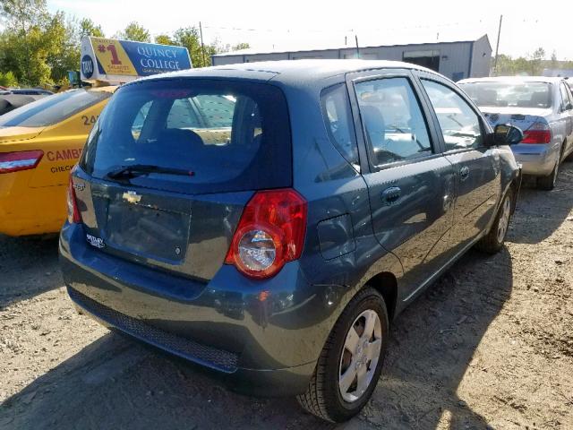 KL1TD6DE7AB110938 - 2010 CHEVROLET AVEO LS GREEN photo 4